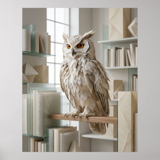 Poster Bibliothèque Origami Owl (Devant)
