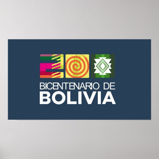 Poster bicentenario de Bolivia (Voorkant)
