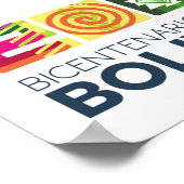 Poster bicentenario de la Bolivie (Coin)