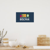 Poster bicentenario de la Bolivie (Cuisine)