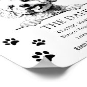 Poster Bichon Frise Chien Mariage Signature Boisson Signa (Coin)