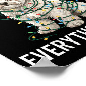 Poster Bichon Frise Christmas I'm Fine Everything Is Fine (Coin)