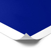 Poster Bichon frisé drapeau américain (Coin)