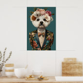 Poster Bichon Frise In Suit Poster, Bichon Frise (Cuisine)