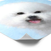 Poster Bichon Frise Painting - Cute Original Dog Art (Coin)