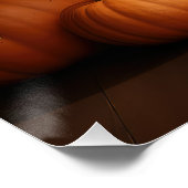 Poster Bichon Frise Puppy Automne Citrouille délice (Coin)