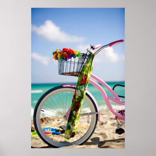 Poster Bicycle | Miami, Floride (Devant)