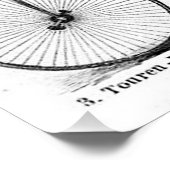 Poster Bicyclette à grande roue Penny Farthing (Coin)
