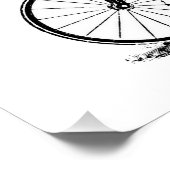 Poster Bicyclette à grande roue Penny Farthing (Coin)