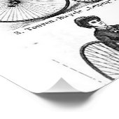 Poster Bicyclette à grande roue Penny Farthing (Coin)