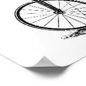 Poster Bicyclette à grande roue Penny Farthing (Coin)