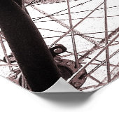 Poster Bicyclette - Chaud Tone B&W (Coin)