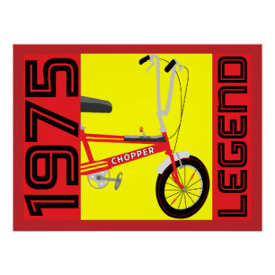 Poster Bicyclette classique britannique des années 1970