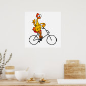 Poster Bicyclette en caoutchouc amusant (Cuisine)