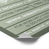 Poster Bicyclette en tandem, Club de cyclisme publicité (Coin)