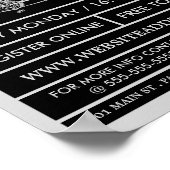 Poster Bicyclette en tandem, Club de cyclisme publicité (Coin)