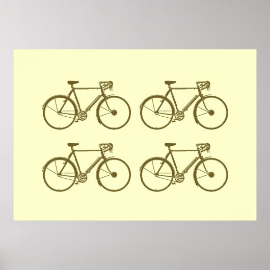 Poster bicyclettes. imprimer pour murs (Devant)