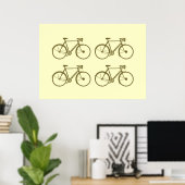 Poster bicyclettes. imprimer pour murs (Bureau à domicile)