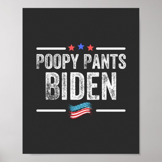 Poster Biden Culotte Fécale (Devant)