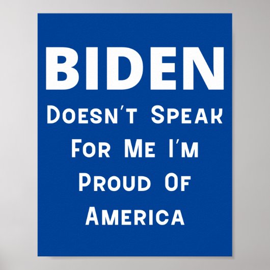 Poster Biden - Fier De L'Amérique (Devant)