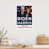 Poster Biden Harris 2020 photo de campagne collective (Cuisine)
