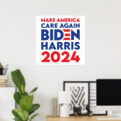 Poster Biden / Harris - 2024 - Rendre l'Amérique à nouvea (Bureau à domicile)