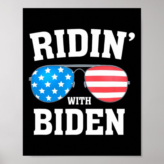 Poster Biden Kamala Harris 2024 - Ridin' With - Libéral (Devant)