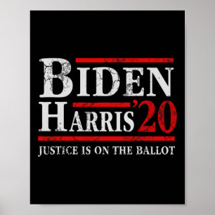 Poster Biden Kamala Harris Justice Est Au Vote 2020