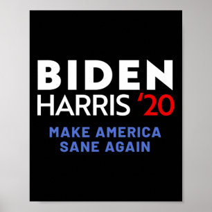 Poster Biden Kamala Harris Parti libéral-démocrate 2020