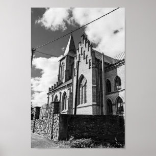 Poster Biélorussie Б л а р у с architecture de l'église d