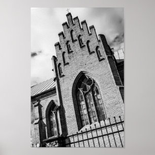 Poster Biélorussie Б л а р у с architecture de l'église d