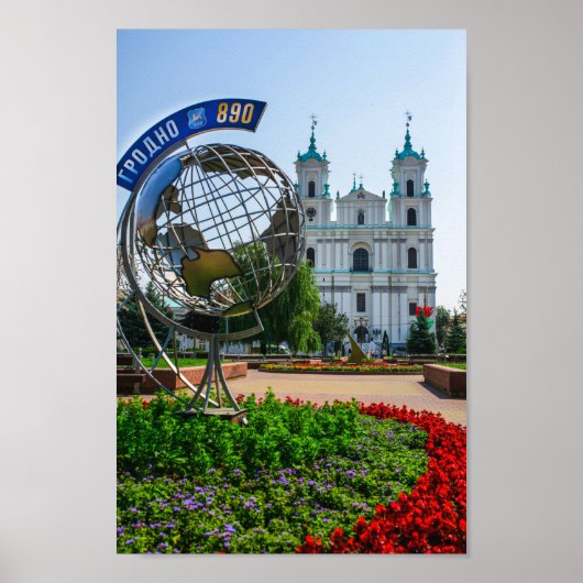Poster Biélorussie Grodno Cityscape (Devant)