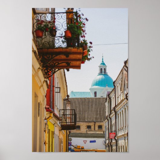 Poster Biélorussie Grodno Cityscape (Devant)