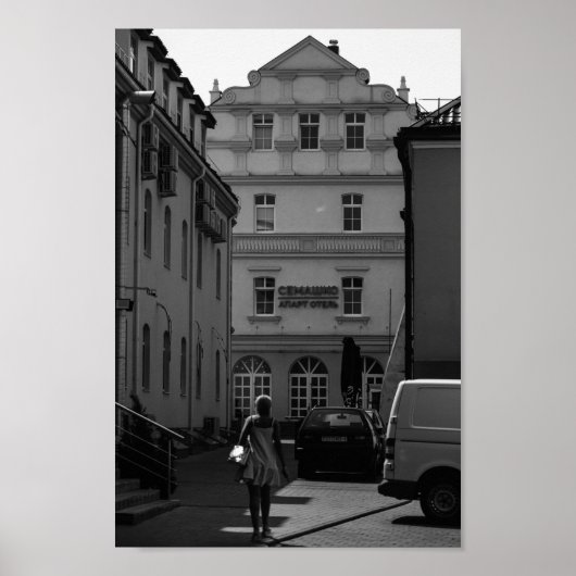 Poster Biélorussie Grodno Cityscape (Devant)