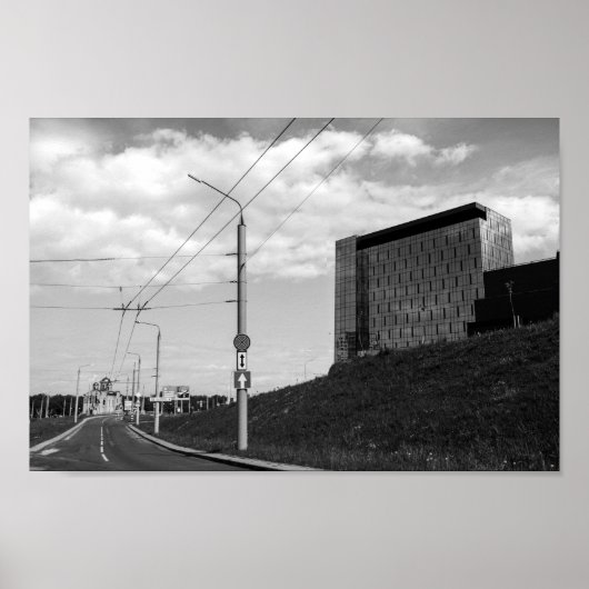 Poster Biélorussie Grodno Cityscape City View Architectur (Devant)