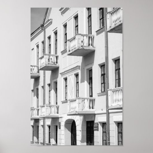 Poster Biélorussie Grodno Paysage Urbain Architecture de  (Devant)
