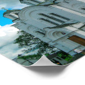 Poster Biélorussie Minsk Grodno Mir Architecture du châte (Coin)