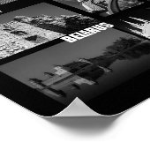 Poster Biélorussie Minsk Grodno Pinsk Brest Architecture (Coin)