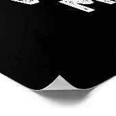 Poster Bien Bowl Me Down Funny Bowling Pun Dark BG (Coin)