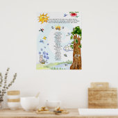 Poster Bien-être Nature Caricatures Abraham Hicks Citatio (Cuisine)