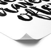 Poster Bien Manger Voyage Souvent (Coin)