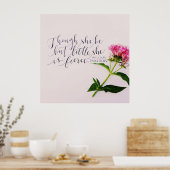 Poster "Bien qu'elle ne soit que petite, elle est féroce. (Cuisine)