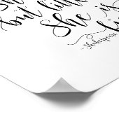 Poster Bien qu'elle soit petite, citation de Shakespeare (Coin)