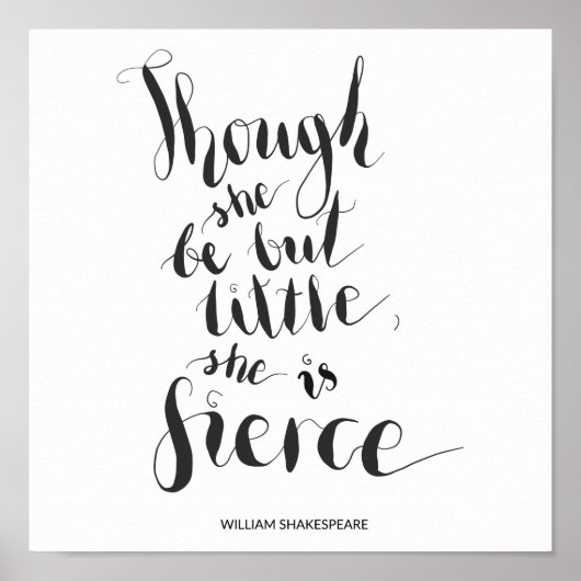 Poster Bien qu'elle soit petite, elle est une citation fé (Devant)