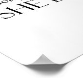 Poster Bien Qu'Elle Soit Peu, Elle Est Fierce (Coin)