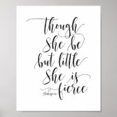 Poster Bien Qu'Elle Soit Peu, Shakespeare Cite (Devant)