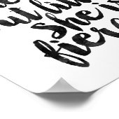 Poster Bien Qu'Elle Soit Si Petite Elle Est Fierce (Coin)