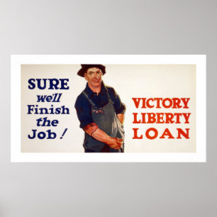 Poster Bien sûr que nous finirons le travail ! (BLANCHE)