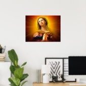 Poster Bienheureuse Vierge Marie - Mère de Dieu (Bureau à domicile)