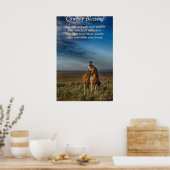 Poster Bienheureux Cowboy (Cuisine)